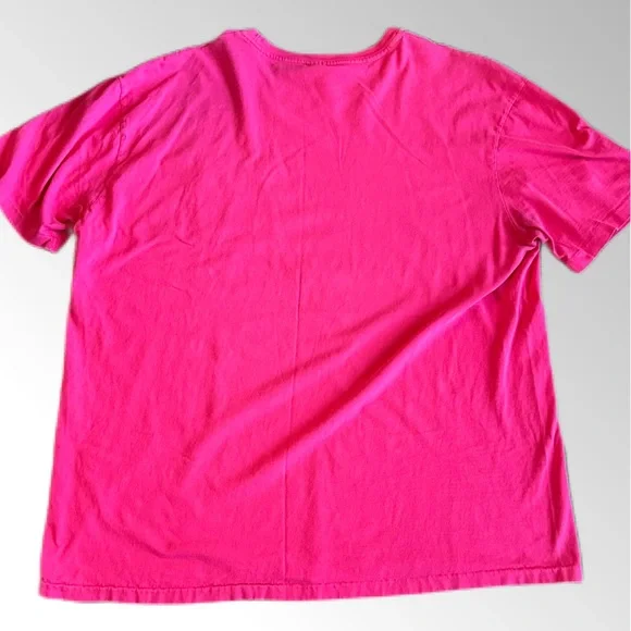 Polo Ralph Lauren T-Shrit Men’s Large Hot Pink with Green Pony 100% Cotton - Picture 3 of 10